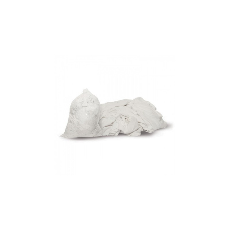 Kg retazos de paño blanco